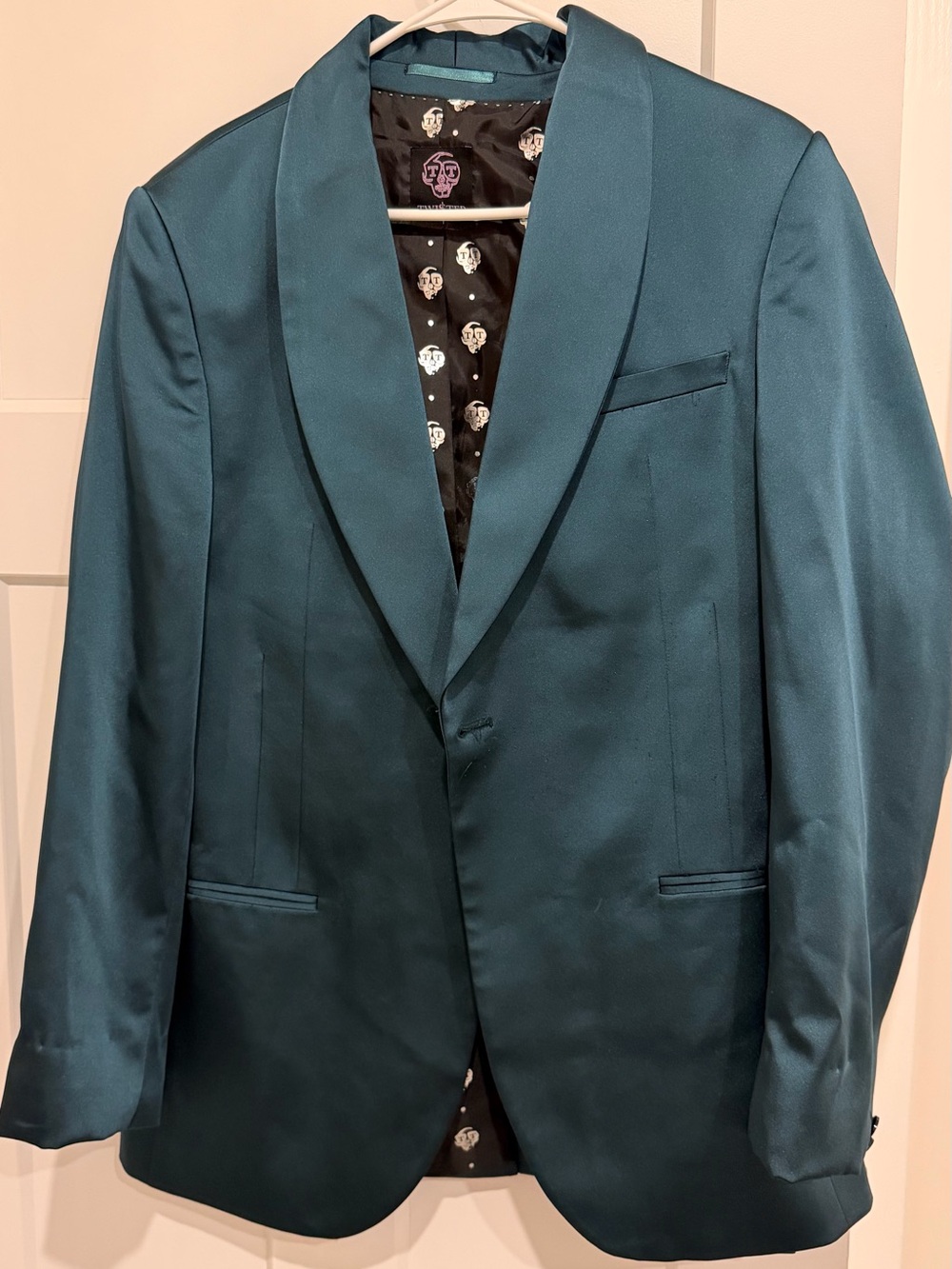 Teal Shawl Collar Blazer with pants size 40S
